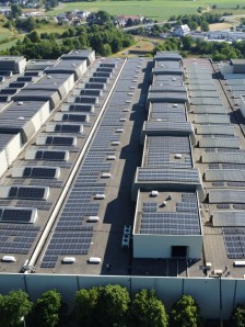 HEIDELBERG - Solar pannels on roof of production site Amstetten / Fotovoltaik-Anlage auf dem Dach der Produktionsstätte Amstetten