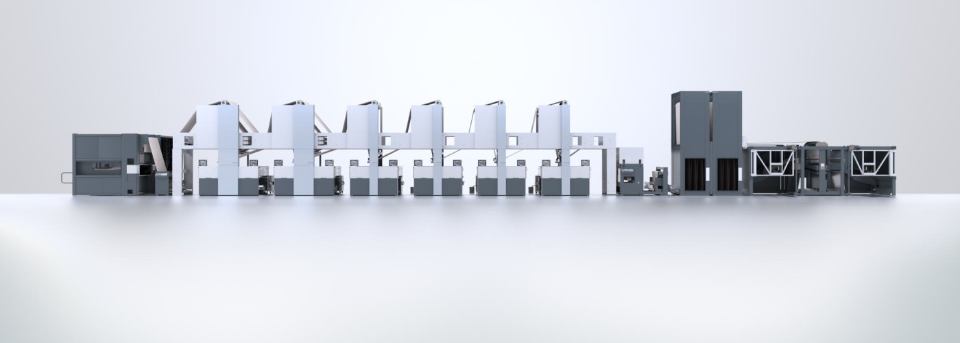 Inline flexo printing presses and die-cutters