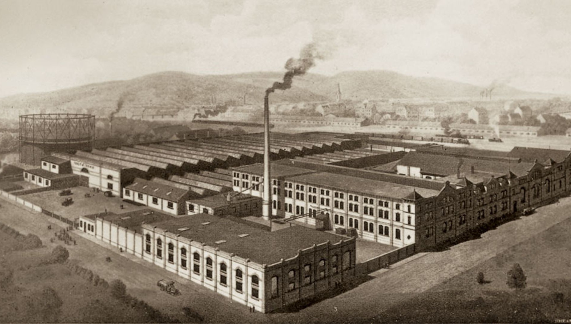 The city of Heidelberg in the second half of the 19th century