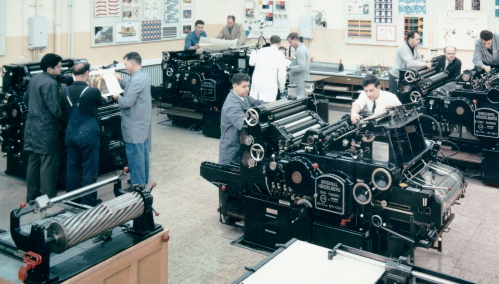 In-house print shop in 1963