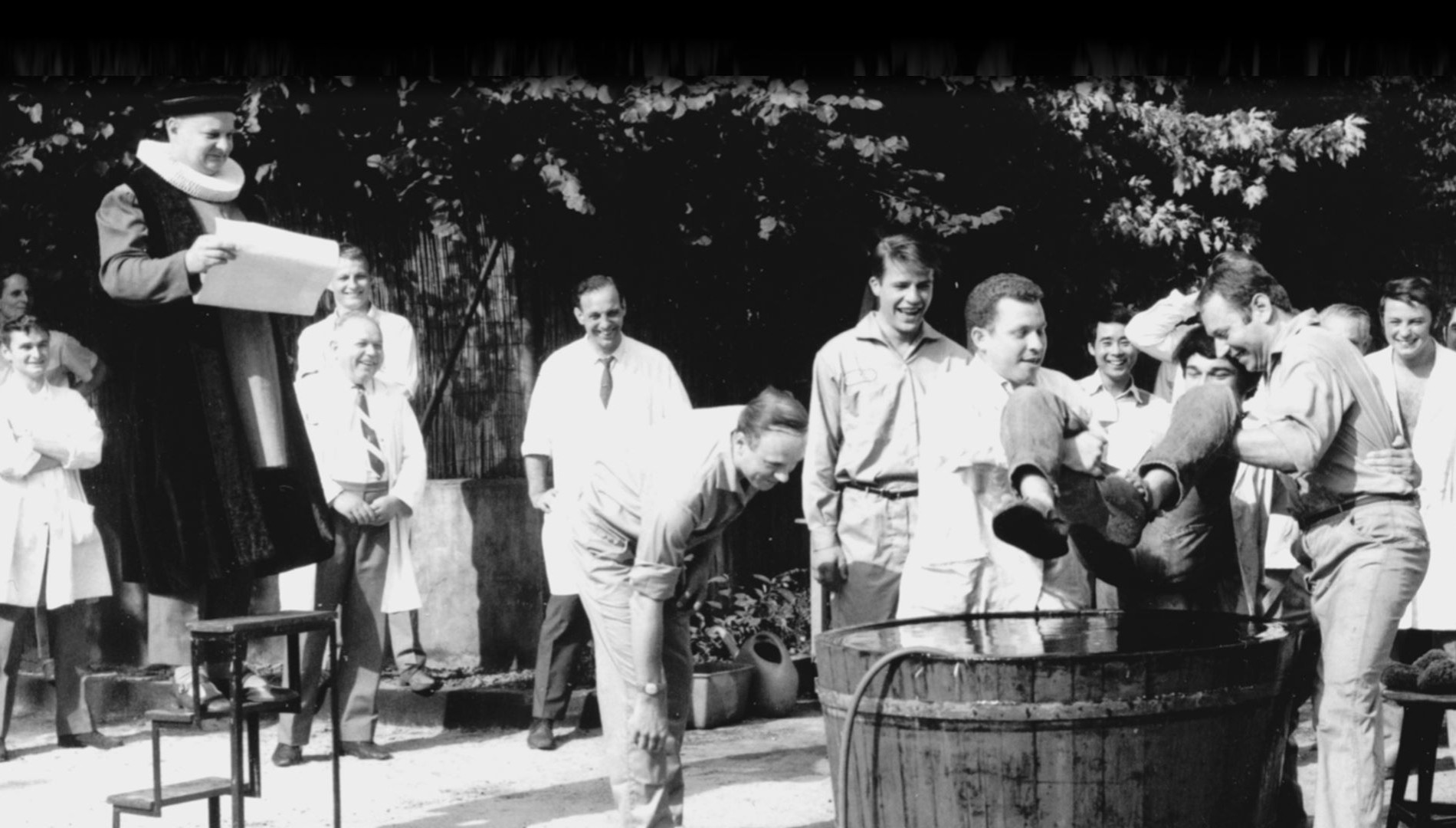 The tradition of "Gautschen" - a christening for print apprentices