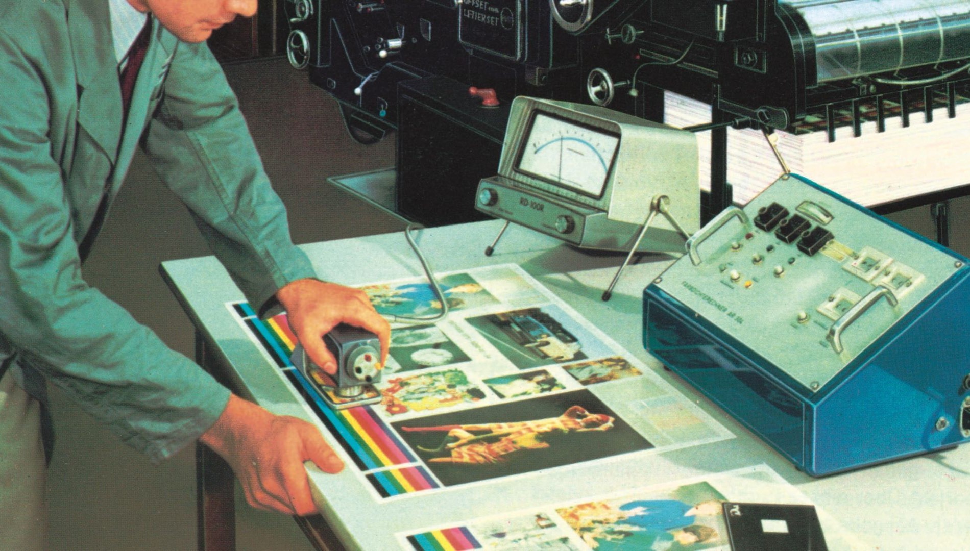 The beginings of digital-based print process in the early 70s
