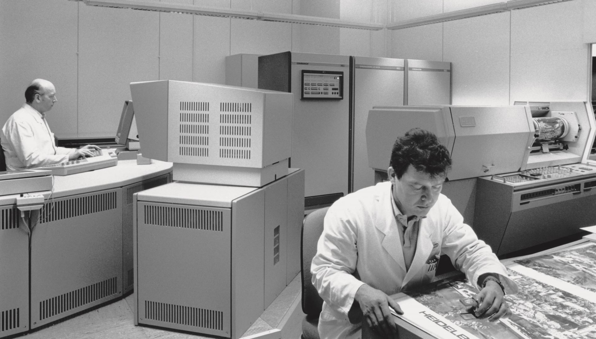 HEIDELBERG prepress experts in 1986