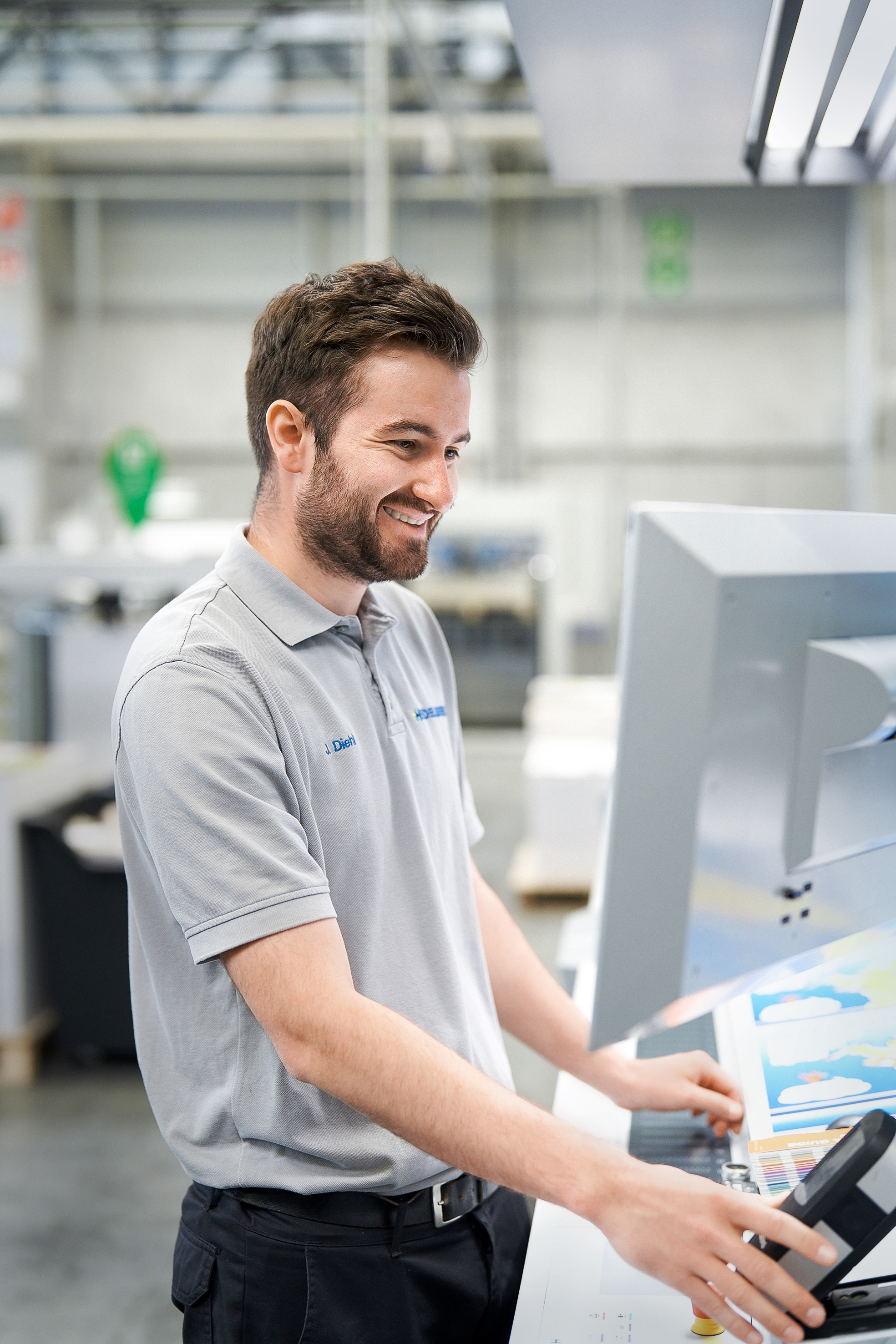 Operator at a Prinect Press Center