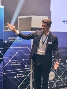 Nick Trabold (Head of Print Media Center), HEIDELBERG press conference