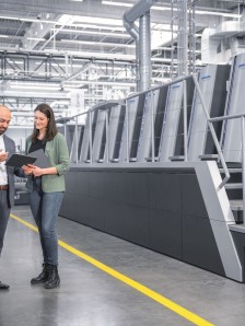 HEIDELBERG Customer Portal in a print shop